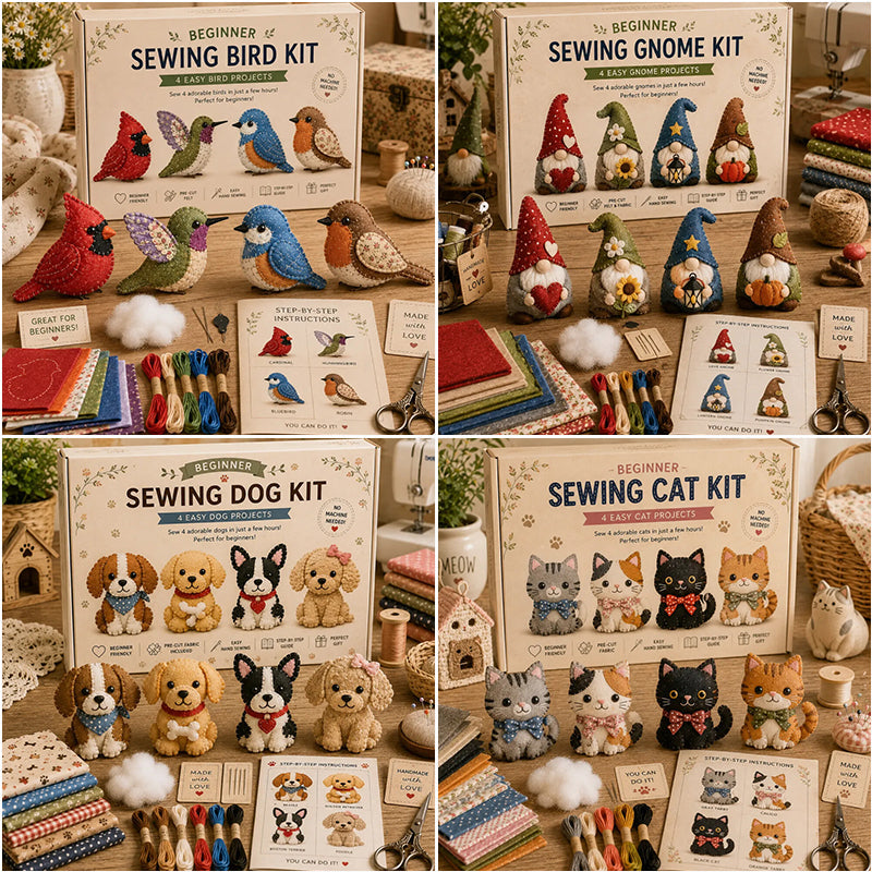 DIY Fabric Animal Craft Kit – Creative Handmade Art🕊️✂️