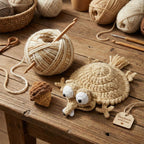 🧶Adorable Animal Knitted Coaster