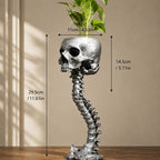 💀🖤Gothic Skull Planter And Skeleton Vase Spooky Home Decor