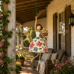💃 Whimsical Dancing Lady Hanging Ornament 🌸 Cheerful Storybook‑Style Home Accent