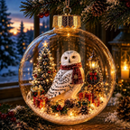 🎄 Winter Animal Spherical Holiday Accent