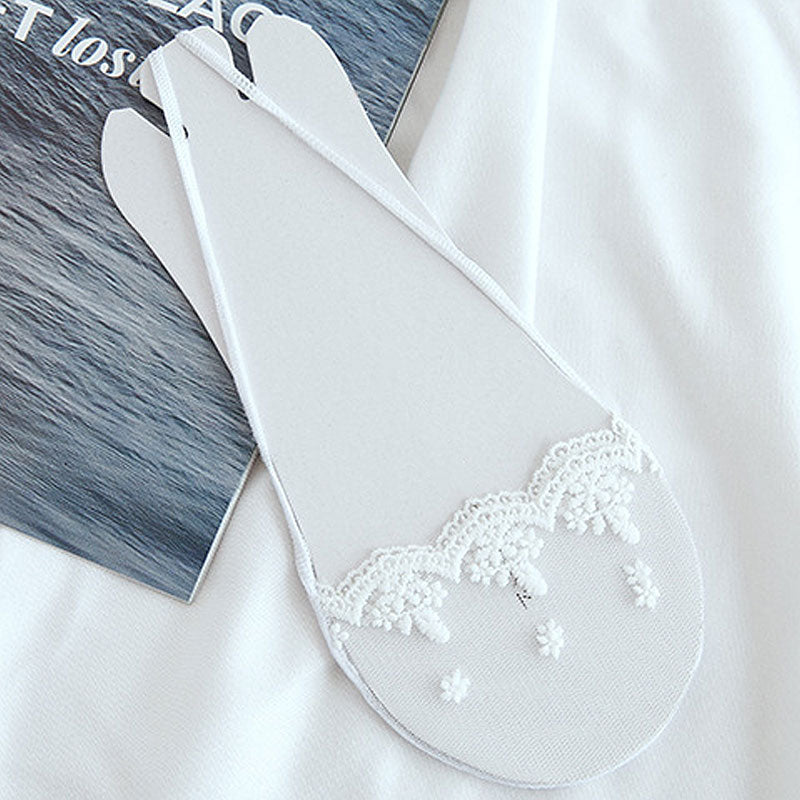 ⏰Limited-time offer: Buy one, get one free💃Sponge Pad Sling Ice Silk Crew Socks