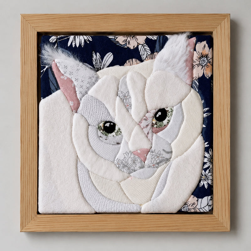 🐱🐶🏡Adorable No-Sew Animal Art Decor - Framed Pet Portraits