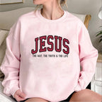 Christian Sweatshirt JE Hoodie Faith Sweatshirt - The Way, The Truth & The Life✝️
