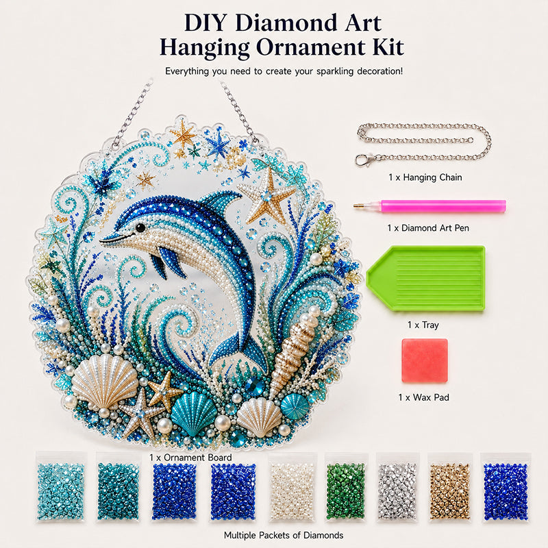🌊Handmade Acrylic Ocean DIY Hanging Decor