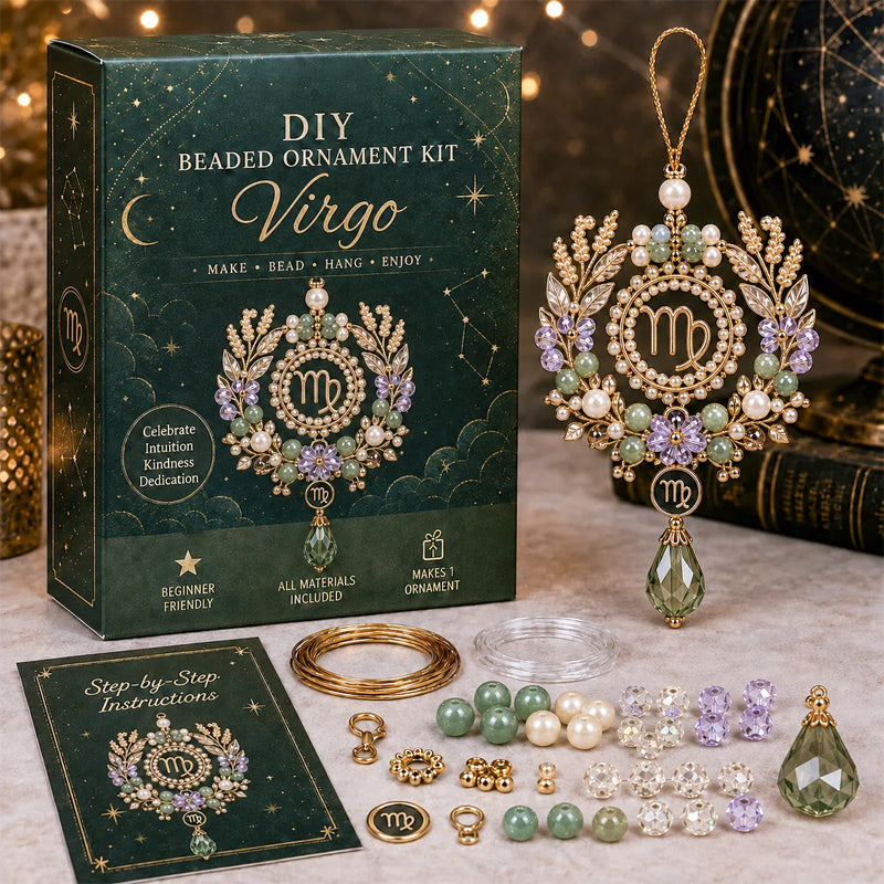 Make Your Own Zodiac Beaded Charm ✨ DIY Blessing Ornament Kit