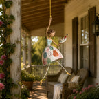 💃 Whimsical Dancing Lady Hanging Ornament 🌸 Cheerful Storybook‑Style Home Accent