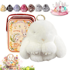 ⏳LAST DAY SPECIAL PRICE: ￡8.99!!🐰Handmade Soft Bunny PomPom Charms