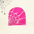 🕸️ Y2K Spiderweb Winter Beanie | Alt Streetwear Vibe