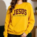 Christian Sweatshirt JE Hoodie Faith Sweatshirt - The Way, The Truth & The Life✝️