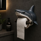🌊 Ocean Guardian Sculpture Toilet Paper Holder, Coastal Ocean Animal Functional Wall Decor