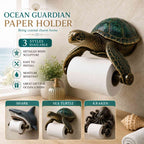 🌊 Ocean Guardian Sculpture Toilet Paper Holder, Coastal Ocean Animal Functional Wall Decor