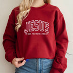 Christian Sweatshirt JE Hoodie Faith Sweatshirt - The Way, The Truth & The Life✝️