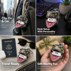🦖Dinosaur Head Earbud Keychain Protective Case
