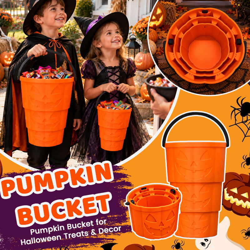 🎃 Collapsible Halloween Pumpkin Bucket
