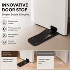 🚪 Discreet Multifunctional Door Stop ✨ Anti‑Pinch Safety Guard for Babies