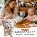 🐘 Elegant Collectible Elephant Clip-On Mini Fan | Baby Food Cooling Holiday Practical Gift