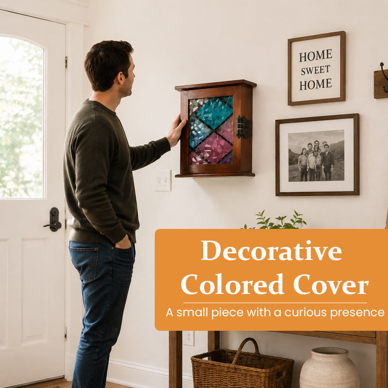 🏡 🌙 Mystic Iridescent Glass Wall Decor Accent