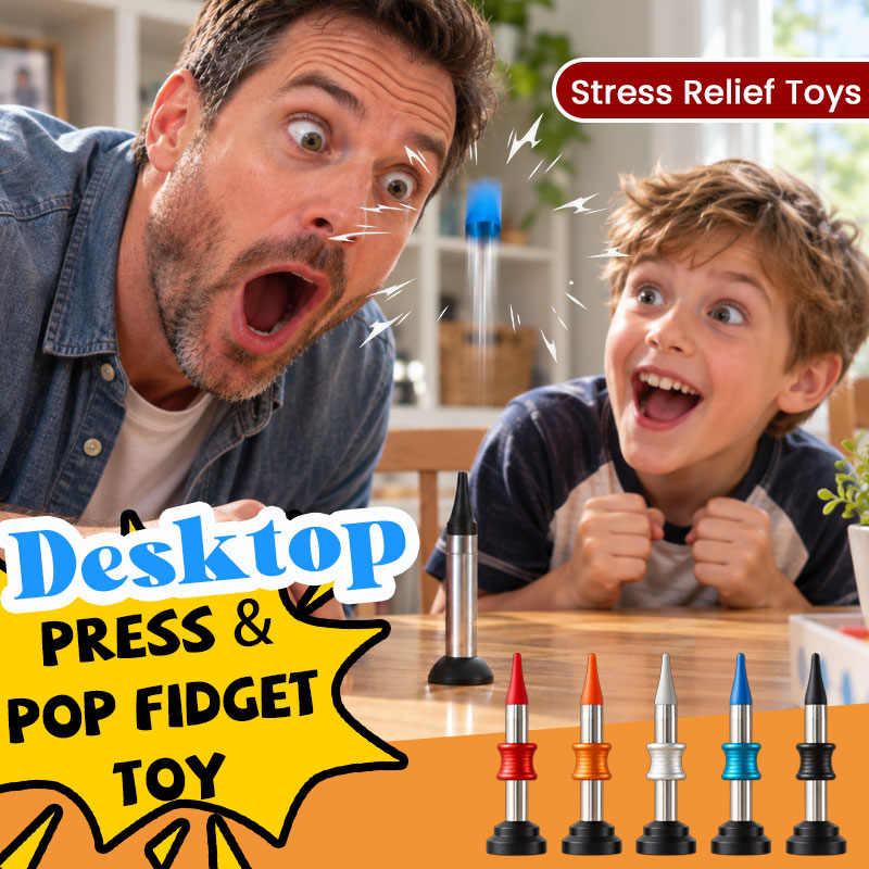 🤩 Press‑&‑Pop Desktop Fidget Toy – Satisfying Bouncing Stress Relief Gadget For Work & Study Breaks