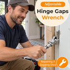 🔧 Adjustable Hinge Wrench for Door Gaps – Quick Fix Crooked Doors At Home