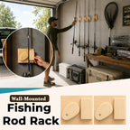 🎣 Fishing Rod Wall Rack 🧩 Neat Wall Storage for Anglers