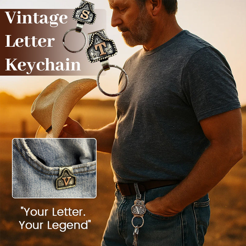 🔥Vintage Letter Keychain