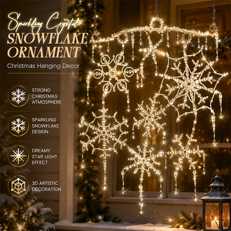 ❄️Dazzling Crystal Snowflake Chandelier