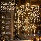 ❄️Dazzling Crystal Snowflake Chandelier
