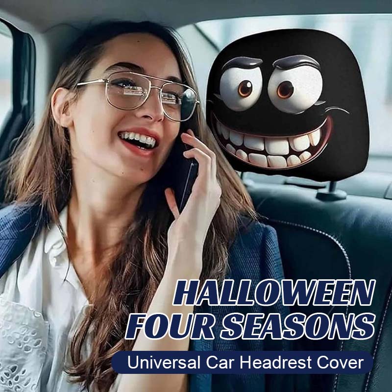 🎃🖤Halloween Universal Car Headrest Cover
