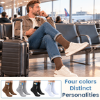 🧦 Hidden Zip Pocket Travel Socks | Discreet Secure Storage
