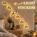 ✨ Reindeer Light Stickers – Soft‑Glow Festive Wall Accent For Christmas Home Decor