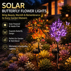 🦋 Solar Butterfly Stake Light｜Soft Night‑Time Glow For Your Garden