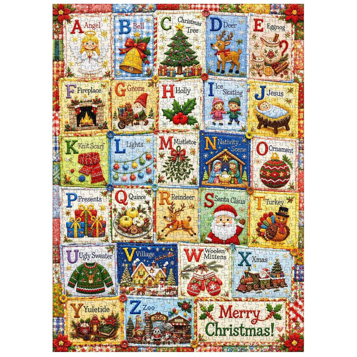 🎅🧵Christmas Letter Collection Jigsaw Puzzle 1000 Piece