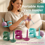 🧶 Portable Arm Yarn Holder – Hands‑Free Anti‑Roll Yarn Support for Knitting & Crochet