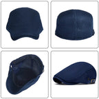 Men's Breathable Mesh Flat Cap – Adjustable Newsboy Ivy Beret Summer Hat
