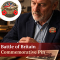 ✈️ Battle of Britain Commemorative Pin – Patriotic Remembrance Collectible With Poppy & Aircraft Motif