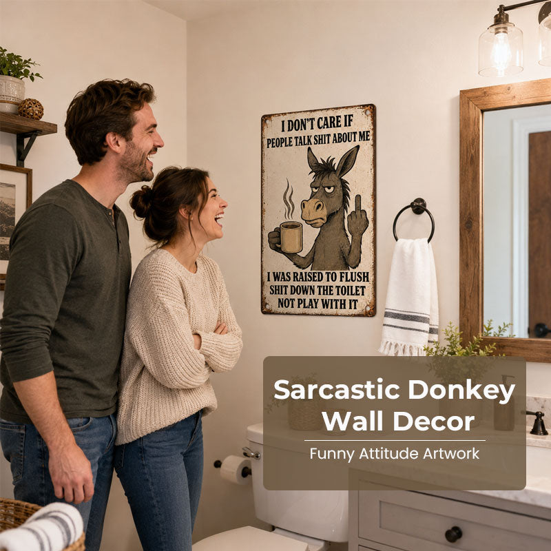 Sarcastic Donkey Wall Decor | Funny Attitude Artwork 😂😂