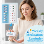 💊 Weekly Pill Reminder Tracker For Seniors & Caregivers ✨