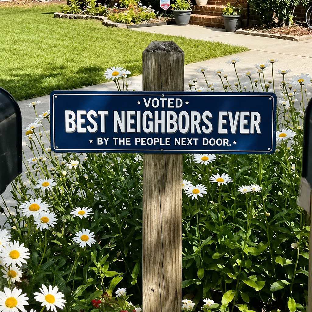 🏡❤️ Best Neighbor Garden Sign