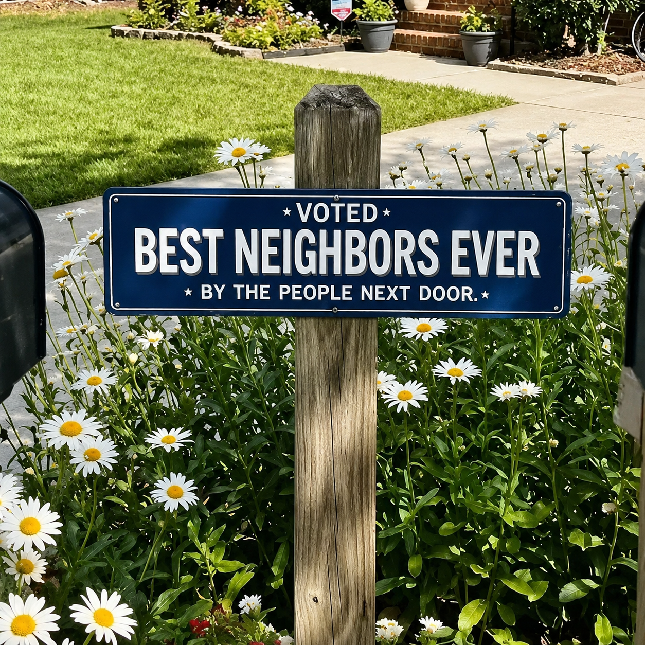 🏡❤️ Best Neighbor Garden Sign