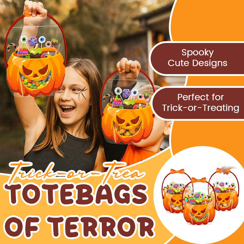 🎃 Halloween Hot Seller｜Spooky‑Cute Reusable Trick‑or‑Treat Candy Bag