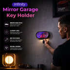 🔑 Infinity Mirror Garage Key Holder