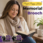 🌺 Purple Poppy Horse Memorial Brooch 💜 Meaningful Symbol Accessory