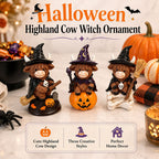 Halloween Highland Cow Witch Ornament🎃🐄