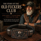 🤘Old Fuckers Club Braided Leather Bracelet - Too Old To Care