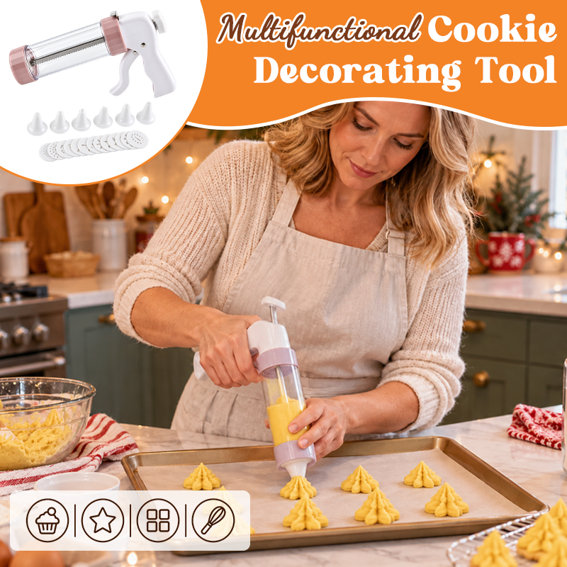 🍪 2-in-1 Cookie Press & Piping Set | Baking Party Vibe