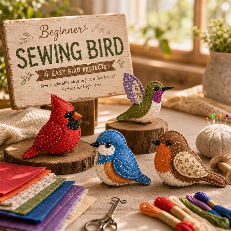 DIY Fabric Animal Craft Kit – Creative Handmade Art🕊️✂️