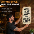 😆 Sarcastic Quote Vintage Metal Wall Sign, Funny Cheeky Wall Decor for Man Cave Garage Bar