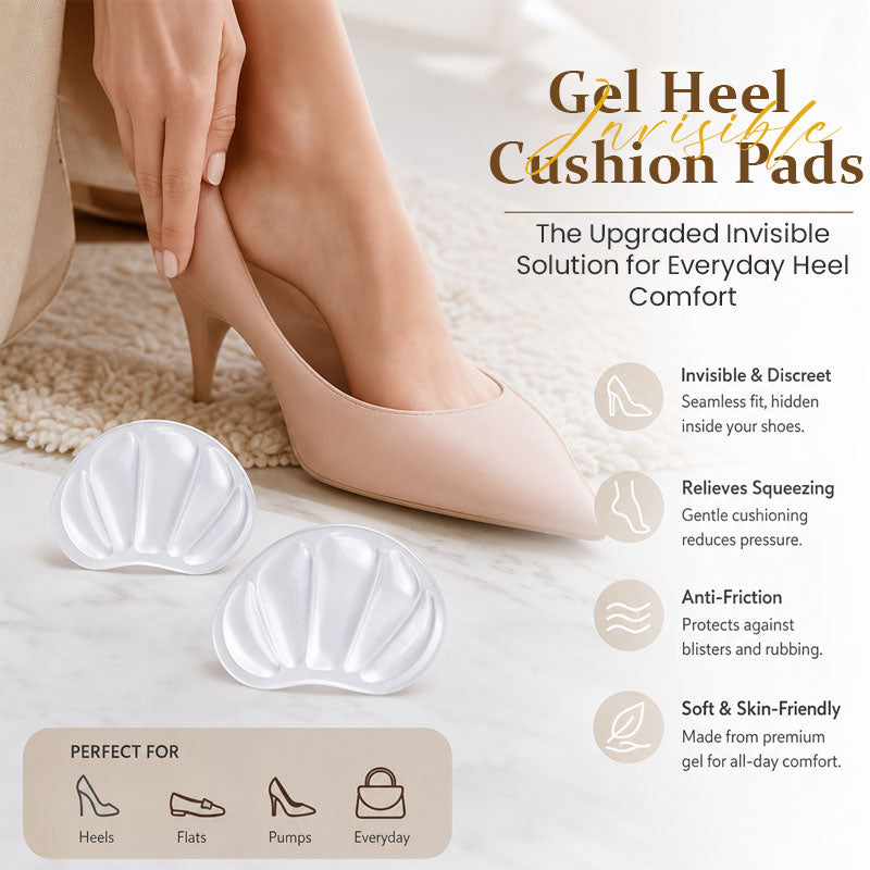 👣Upgraded Invisible Gel Heel Cushion Pads