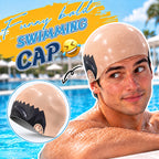 😂 Funny Bald Illusion Swimming Cap | Prank Pool Party Accessory